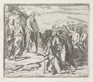 Moses Showing the Tablets of the Law by Orazio Borgianni