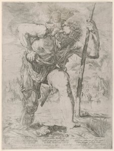 Saint Christopher Carrying the Christ Child