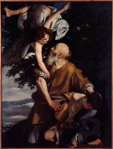 Binding of Isaac by Orazio Gentileschi