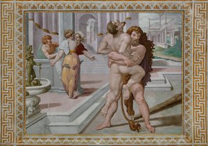 Hercules fighting Antaeus (detail)
