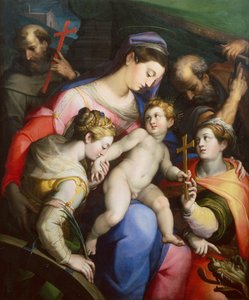 The Holy Family with Saints Margaret, Catherine and Francis