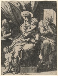 Holy Family with Saint Elizabeth and the Young John the Baptist