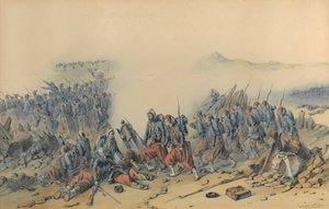 Zouaves with Bayonets (Crimea) by Orlando Norie