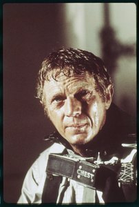 Steve McQueen on set of 