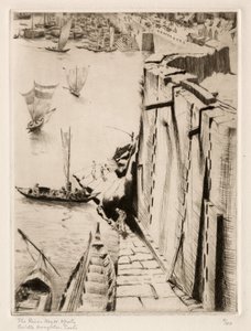 River Wall, Oporto by Orville Houghton Peets