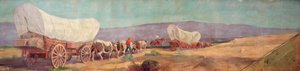 Anheuser-Busch Wagon Train by Oscar Edward Berninghaus
