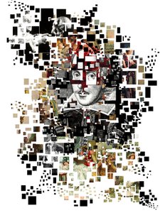 Collage of William Shakespeare by Oscar Vila Nieto
