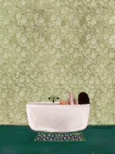 A Peaceful Soak by Osheensgallery