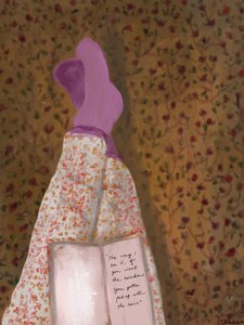 Cozy Reading Legs by Osheensgallery