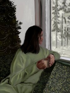 Cozy Winter Morning by Osheensgallery