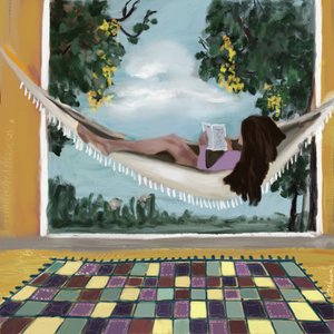 Hammock Reading Escape by Osheensgallery