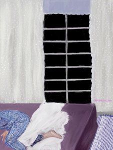Peaceful Sleep By Window by Osheensgallery