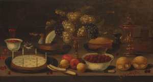 Banquet Still Life by Osias Beert (I) (follower of)