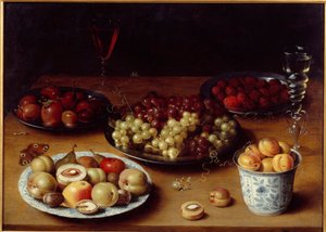 Still Life of Fruit and Glass