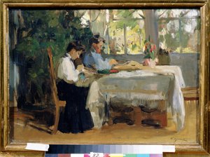 In the Veranda by Osip Emmanuilovich Braz