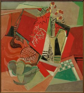 Composition with Pennywort and Bowl by Oskar Moll
