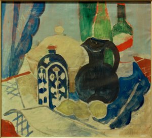 Still Life with Soup Tureen, Southern France by Oskar Moll