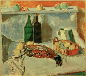 Still Life with Dead Pheasant by Oskar Moll