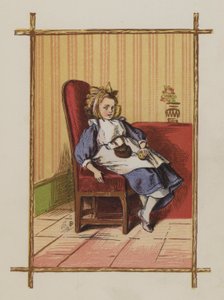 Girl sitting on a chair