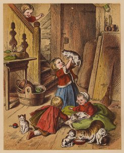 Little Kittens by Oskar Pletsch