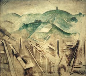 Landscape Stuttgart I by Oskar Schlemmer
