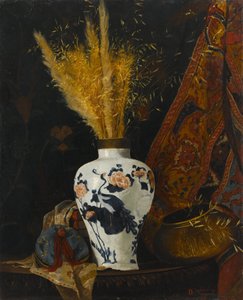 Flowers in a White Vase by Osman Hamdi Bey
