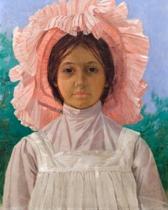 Girl with Pink Cap by Osman Hamdi Bey