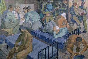 In the Barracks, 1989 by Osmund Caine