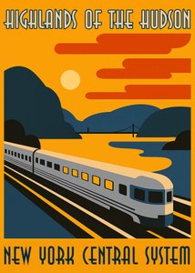 Art Deco Hudson Train