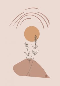 Boho Botanical Sunset