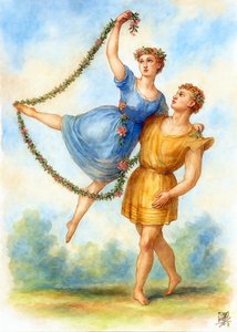 Dancing Spring Couple by Osvaldo Russo