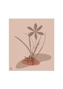 Earthy Floral Silhouette