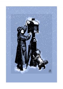 Girl Posting Winter Letter by Osvaldo Russo