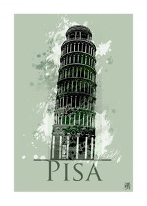 Leaning Tower of Pisa by Osvaldo Russo