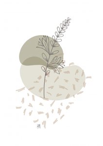 Minimalist Botanical Branch