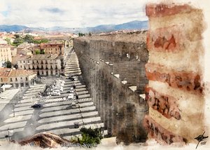 Segovia Roman Aqueduct City