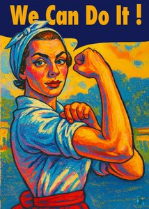 Strong Woman Power Pose by Osvaldo Russo
