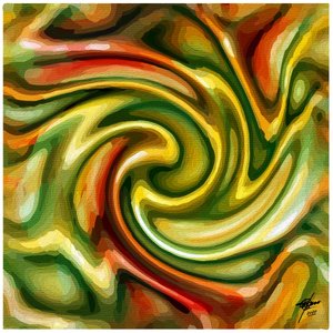 Vibrant Color Swirl by Osvaldo Russo
