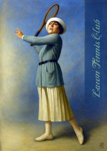 Vintage Tennis Player by Osvaldo Russo