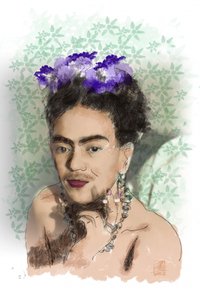 Woman In Floral Crown by Osvaldo Russo