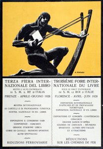 Advertising Poster for the Book Fair in Florence, April June 1928