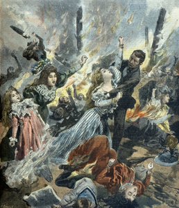Charity Bazaar Fire by Oswaldo Tofani