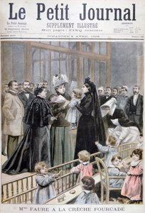 Madame Faure at the Fourcade Creche, France by Oswaldo Tofani