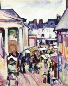 Sunday in Honfleur by Othon Friesz