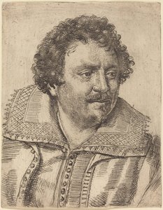 A Man with a Moustache and Goatee, Facing Right by Ottavio Leoni