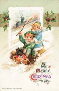 American Christmas Card by Ottmar the Elder Elliger