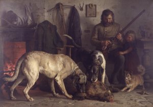 After the Boar Hunt by Otto Bache