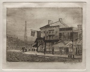 Eagle Street and Woodland Avenue, 1878 by Otto H. Bacher