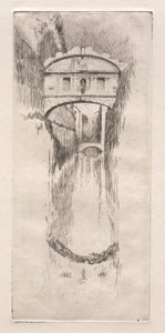 Etchings of Venice: Bridge of Sighs by Otto H. Bacher