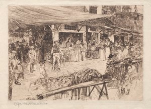 Old Market, Florence by Otto H. Bacher